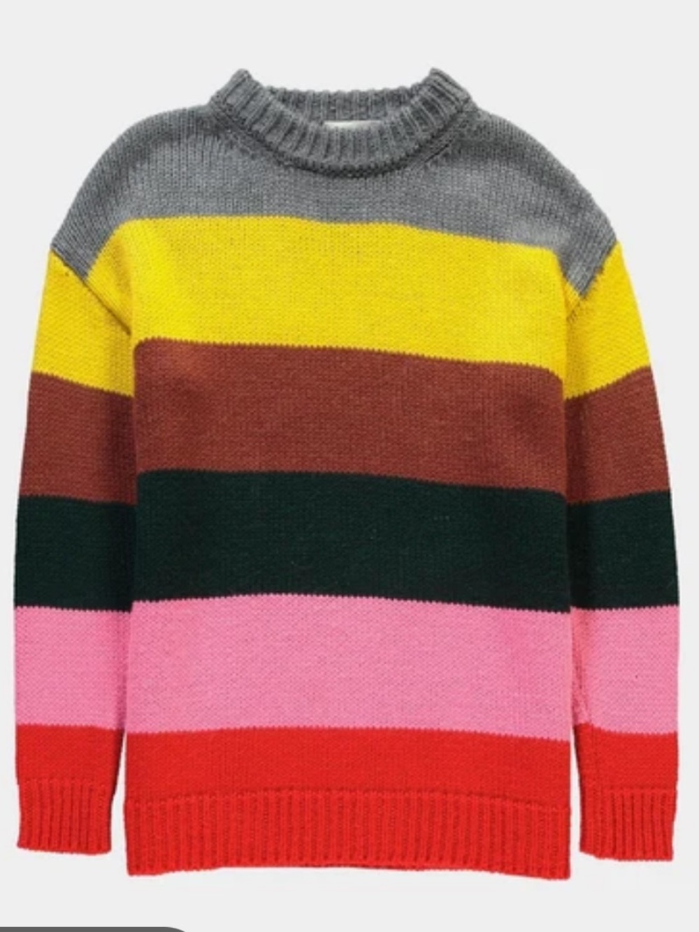 ESSENTIEL ANTWERP
Oversized multicolor striped sweater
- Pink/Red/Gray XS